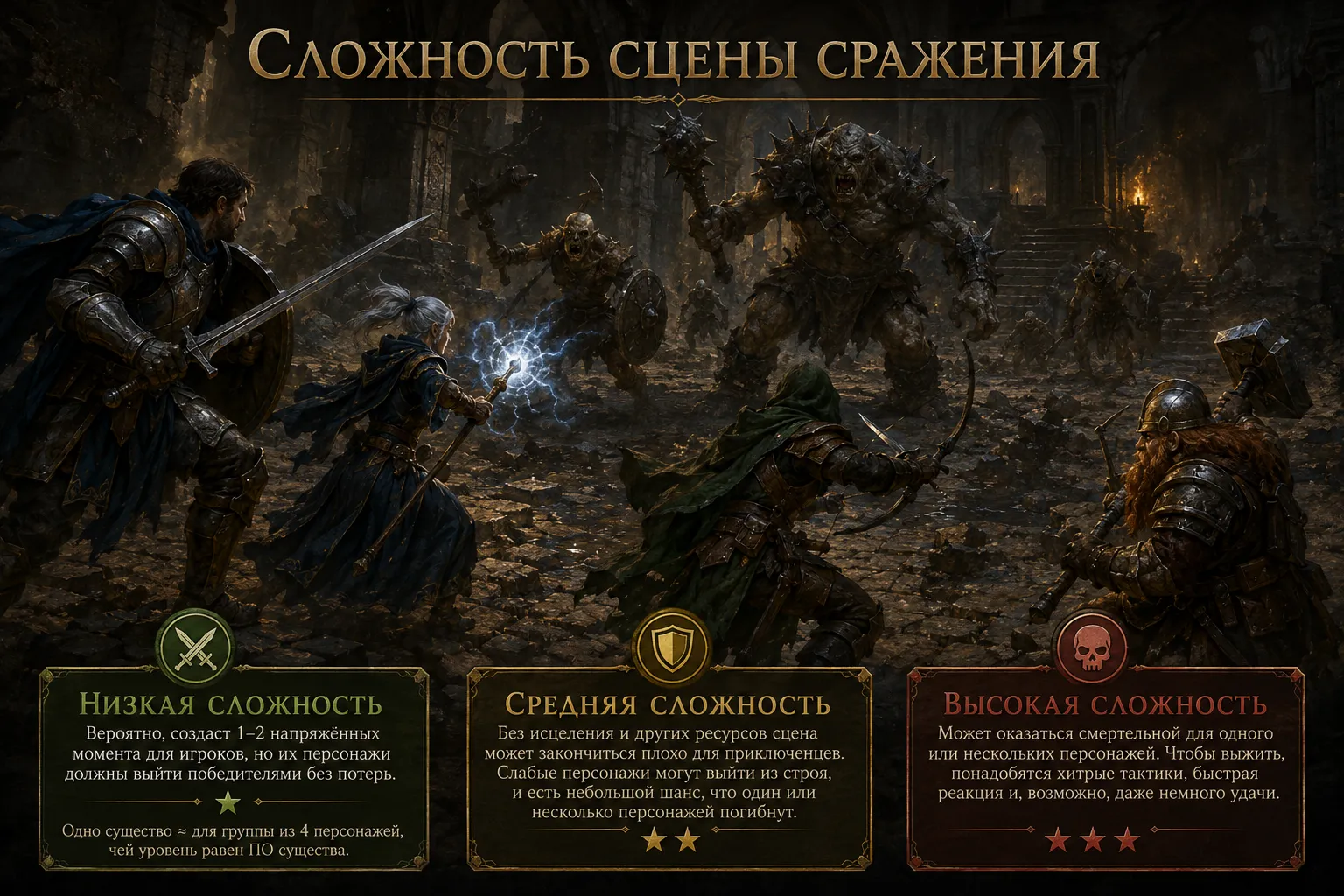 Сложность сцены сражения